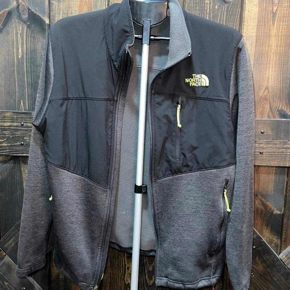 The North Face Black Norris Fleece Hybrid Jacket M Full Zip Outdoors Gorpcore